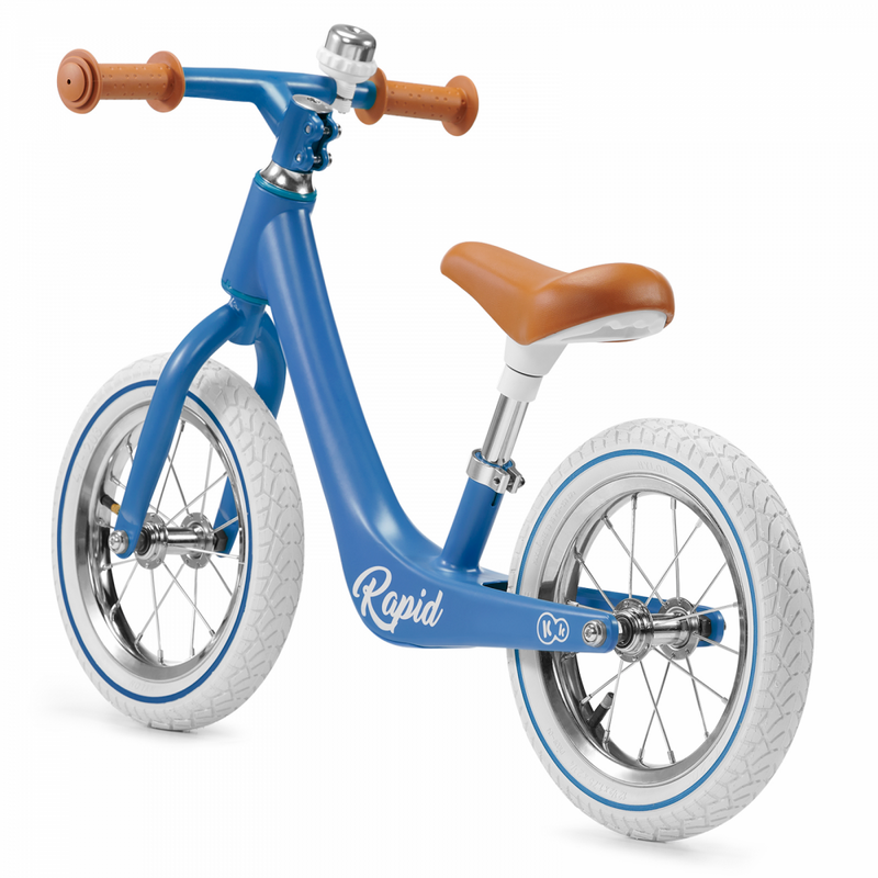 Kinderkraft Rapid Balance Bike- Sapphire Blue- Rear View