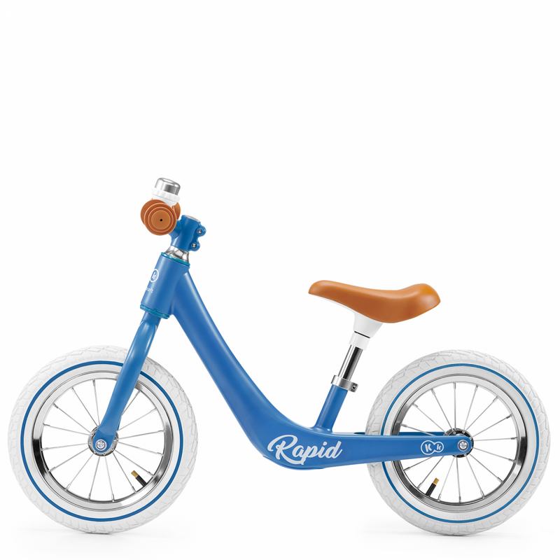 Kinderkraft Rapid Balance Bike- Sapphire Blue- Side View 2