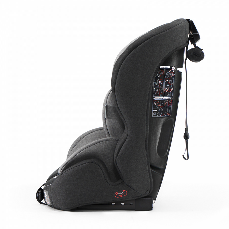 Kinderkraft Safety-First Car Seat- Black and Grey- Side View