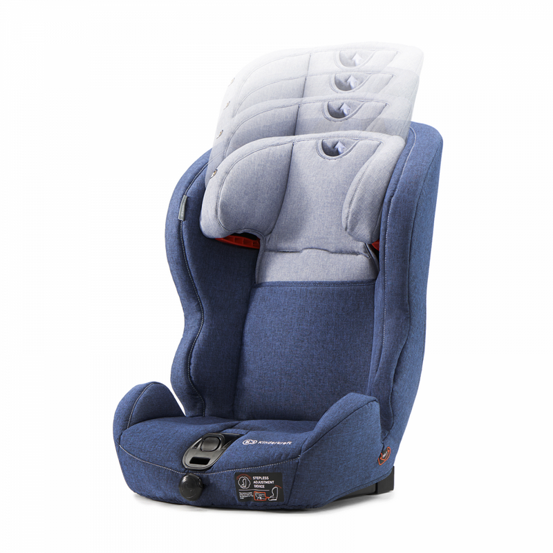Kinderkraft Safety-fix- Car Seat- Navy- Headrest Adjustment