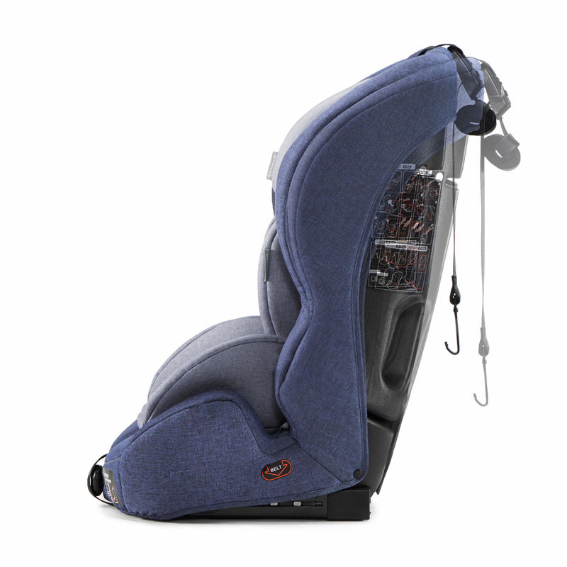 Kinderkraft Safety-fix- Car Seat- Navy- Side Adjustment