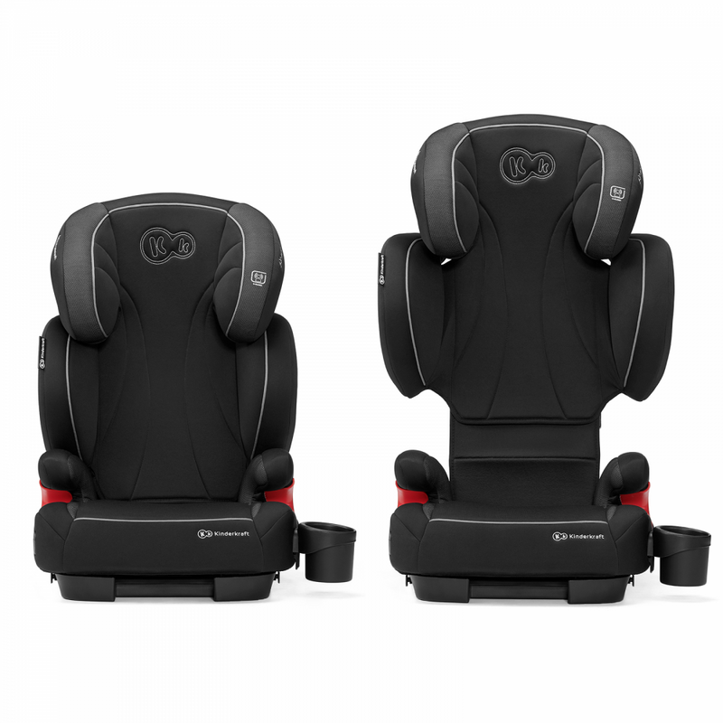 Kinderkraft Unity Car Seat- Black- Car Seat in 2 different states