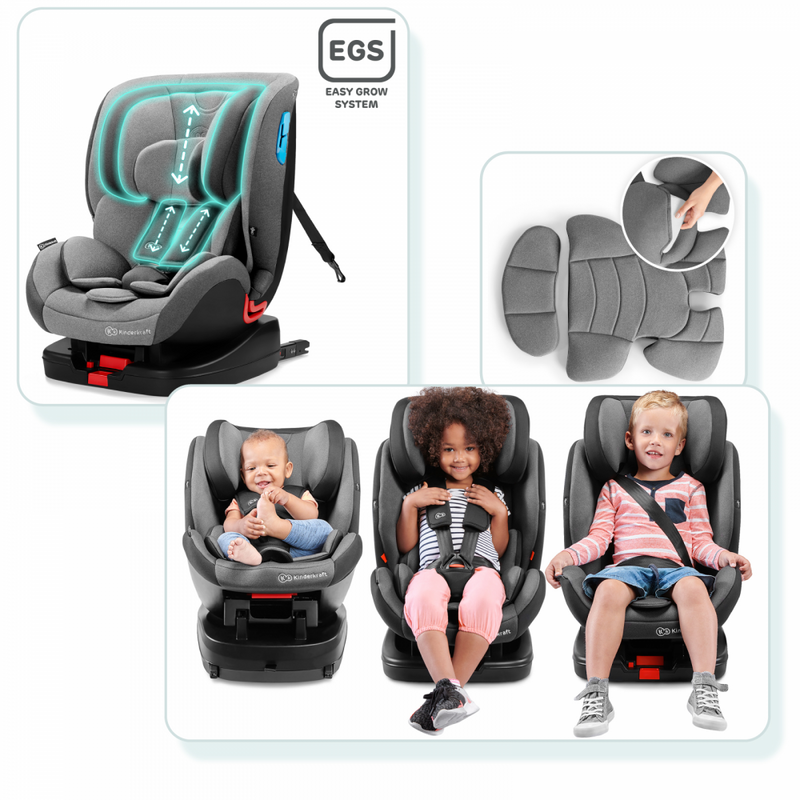 Kinderkraft Vado Group Car Seat- Black- Different stages