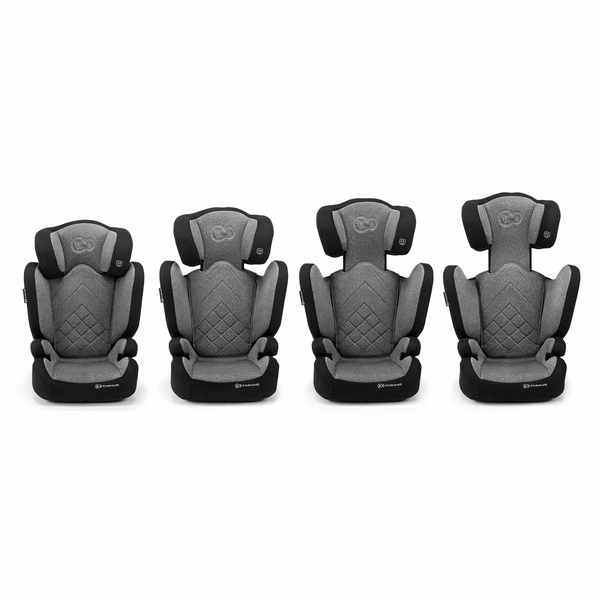 Kinderkraft Xpand Car Seat- Grey- Fully extended