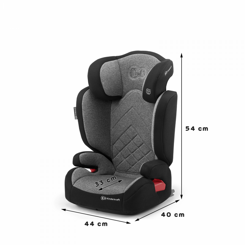 Kinderkraft Xpand Car Seat- Grey- Side Dimensions