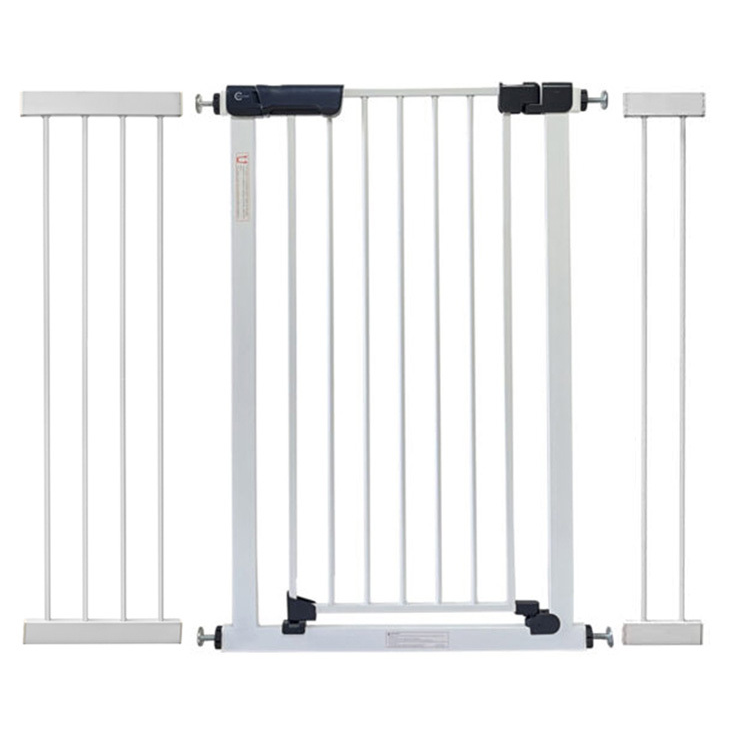 Callowesse Kuvasz Tall & Narrow Child & Pet Pressure Fit Safety Gate | 108-115cm x H96cm Bundle including 14cm & 28cm Extension | Suitable for Doors and Stairs | White