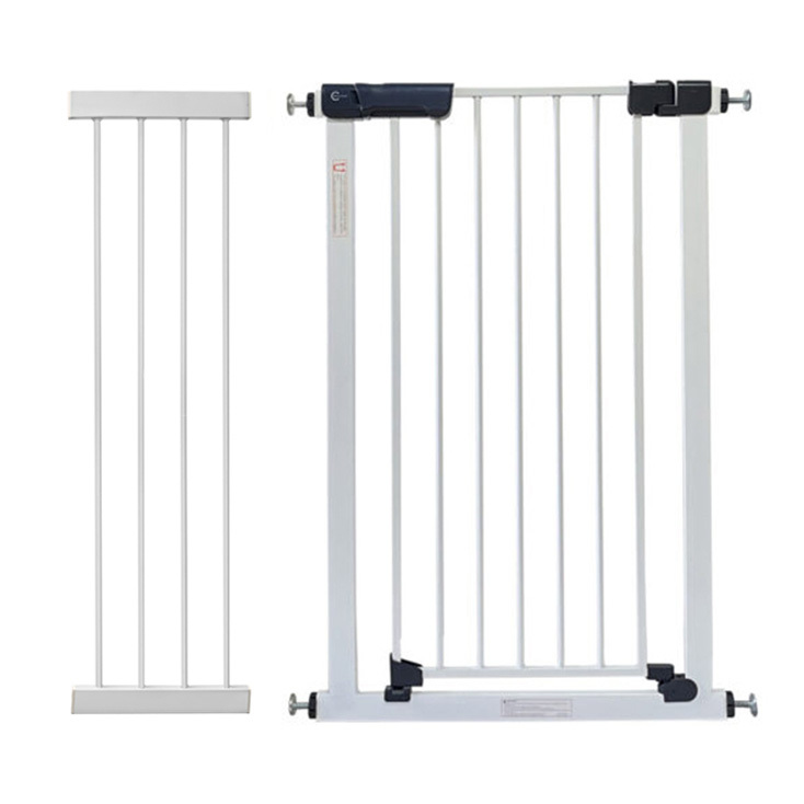 Callowesse Kuvasz Tall & Narrow Child & Pet Pressure Fit Safety Gate | 94-101cm x H76cm Bundle including 28cm Extension | Suitable for Doors and Stairs | White