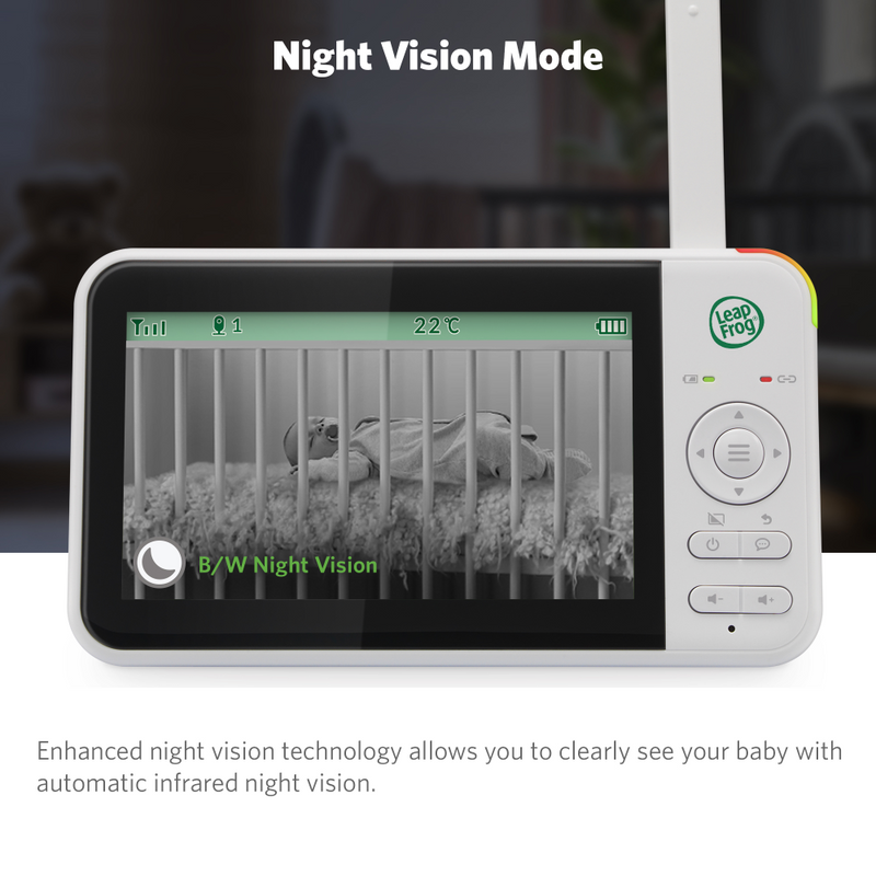 LeapFrog LF2415 5″ Video Baby Monitor with Night Light