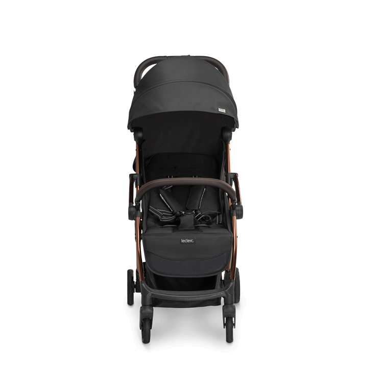 Laclerc Influencer Stroller - Black Brown - Front View