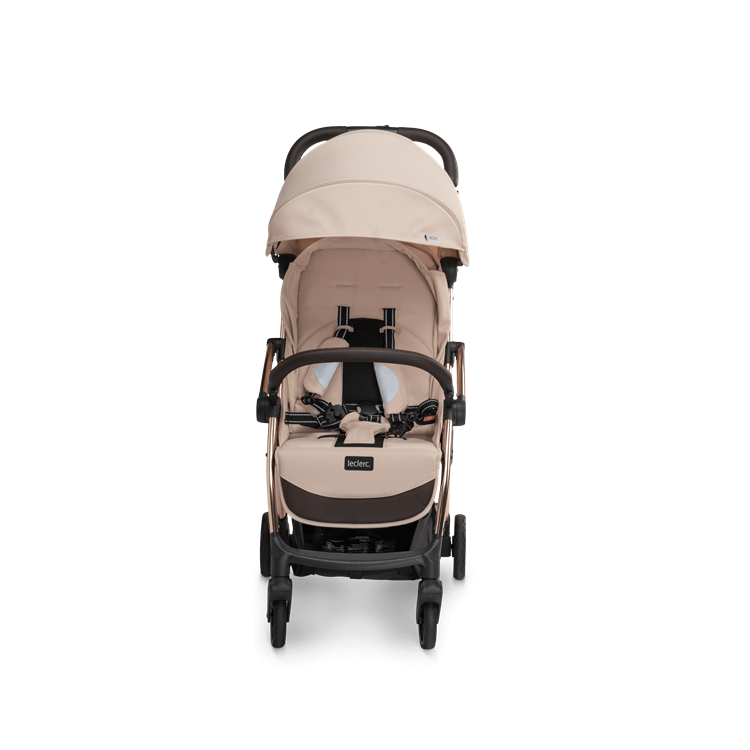 Laclerc Influencer Stroller - Sand Chocolate - Front View