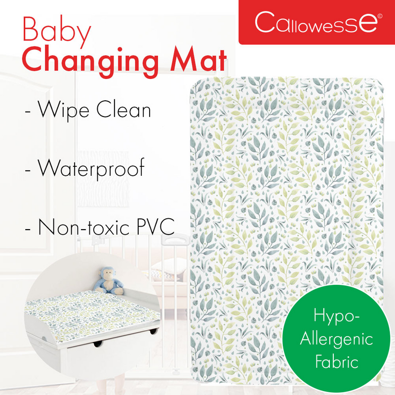 Callowesse Baby Changing Mat – Pastel Leaves