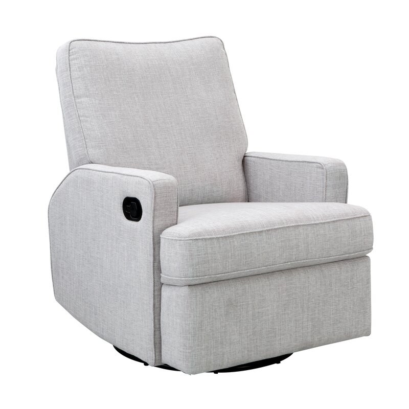 Obaby Madison Swivel Glider Recliner Chair - Pebble