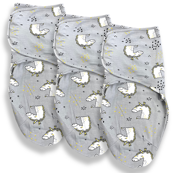 Callowesse Newborn Baby Swaddle - 0-3 Months - Magical Kingdom - Pack of 3