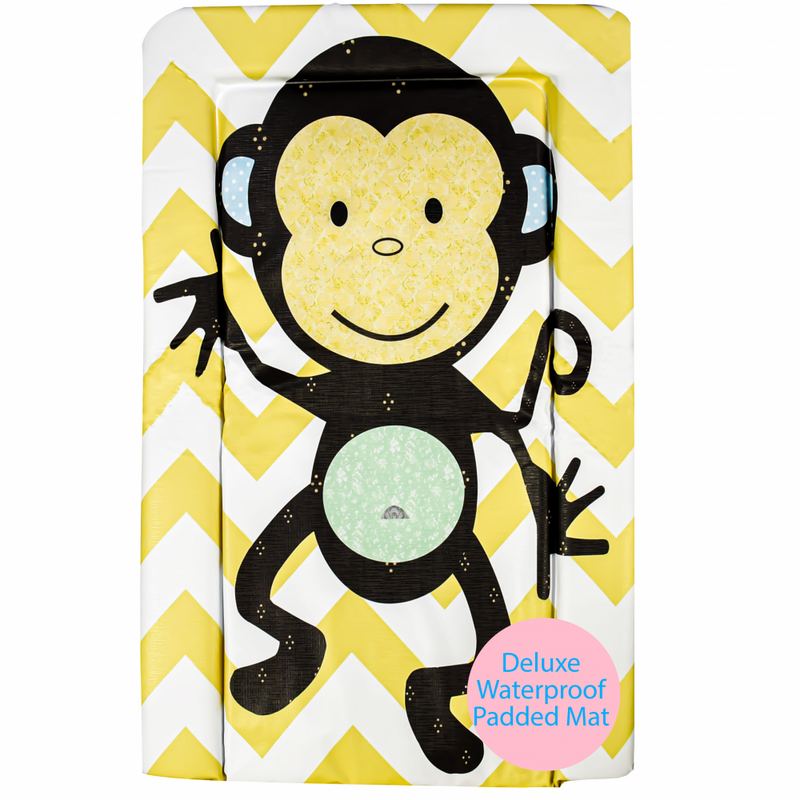 Callowesse Baby Changing Mat – Monkey Chevron