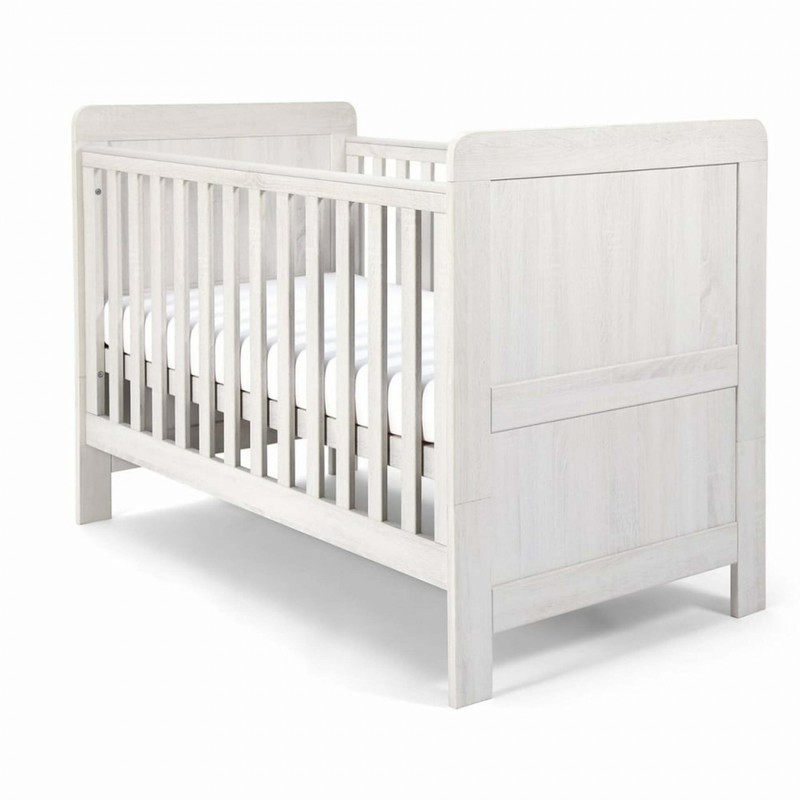 Mamas & Papas Atlas Cot bed & Dresser – Nimbus White