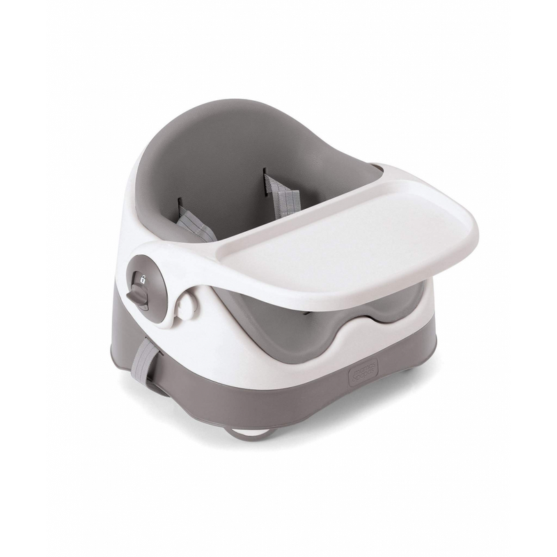 Mamas & Papers Baby Bud Booster Seat with Detachable Tray – Grey