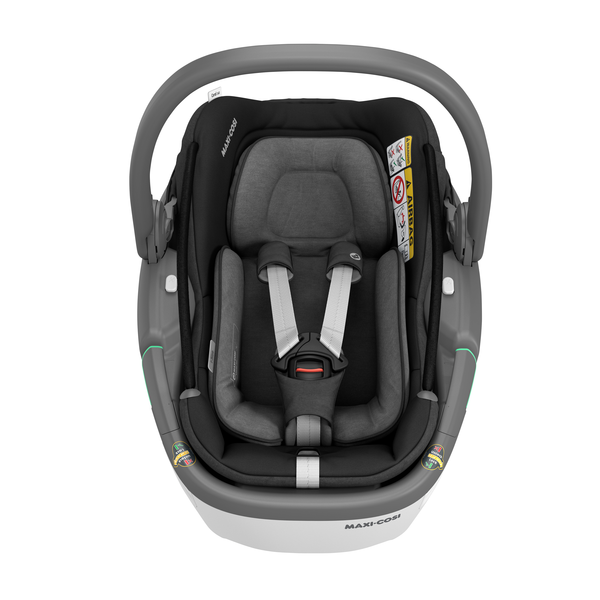 Maxi Cosi Coral 360 iSize Car Seat - Essential Black - Front View
