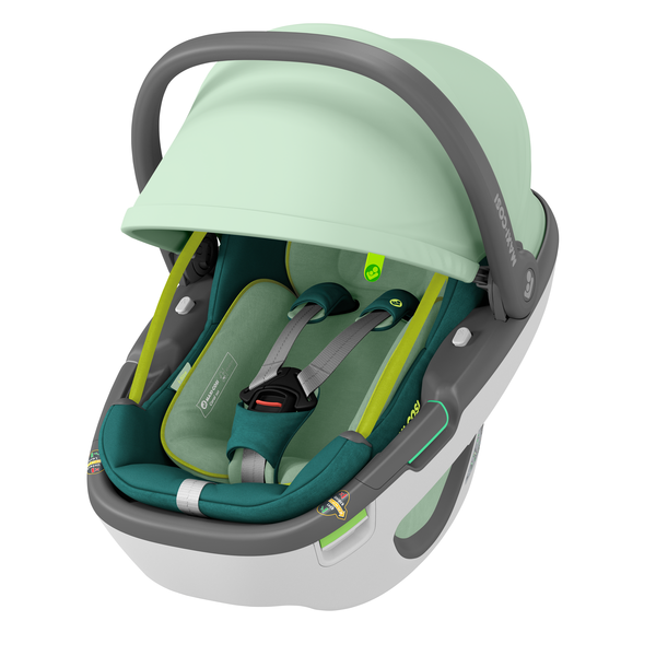 Maxi Cosi Coral 360 iSize Car Seat - Neo Green - Canopy