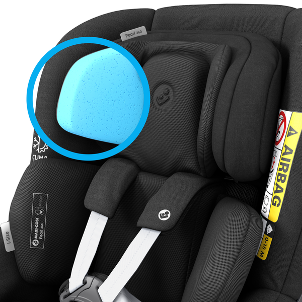 Maxi Cosi Pearl 360 i-Size Car Seat - Authentic Black - Features_