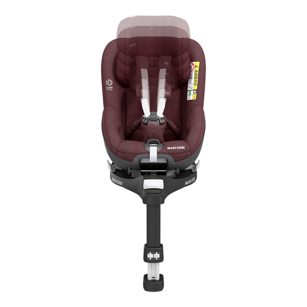 Maxi Cosi Pearl 360 i-Size Car Seat - Authentic Red - Front View Adjustable