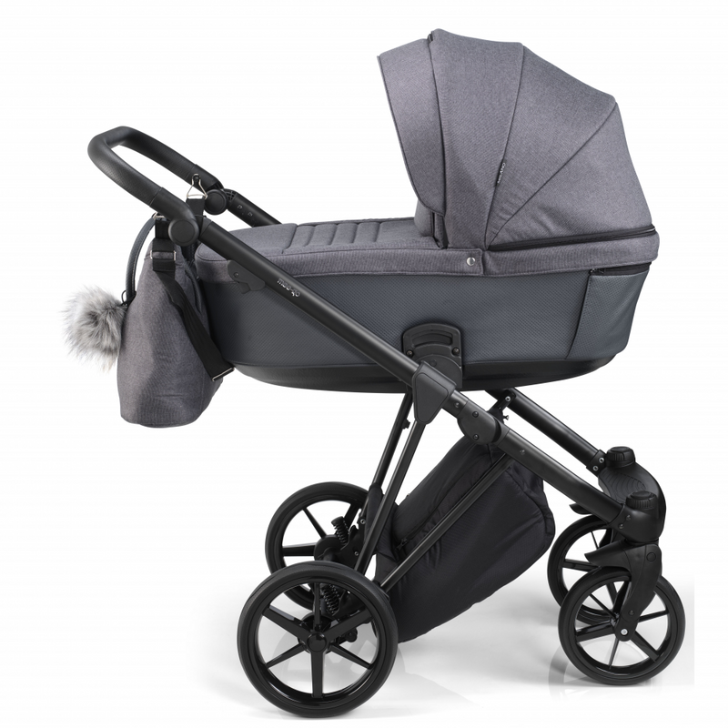Mee-Go New Milano Plus Travel System - Midnight Grey - Side View