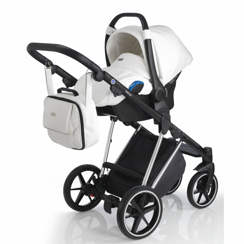 Mee-Go New Milano Special Edition Travel System - White Leatherette - Car Seat