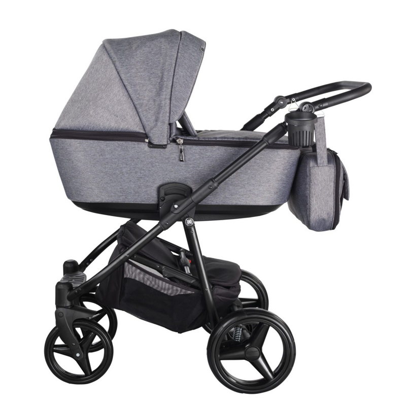 Mee-Go Santino Travel System Bundle - Graphite - Side View
