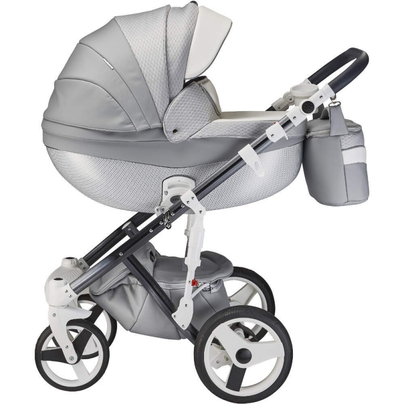 Mee-go Milano Special Edition 3-in-1 Travel System Package (10 Piece Bundle) – Silver Charm