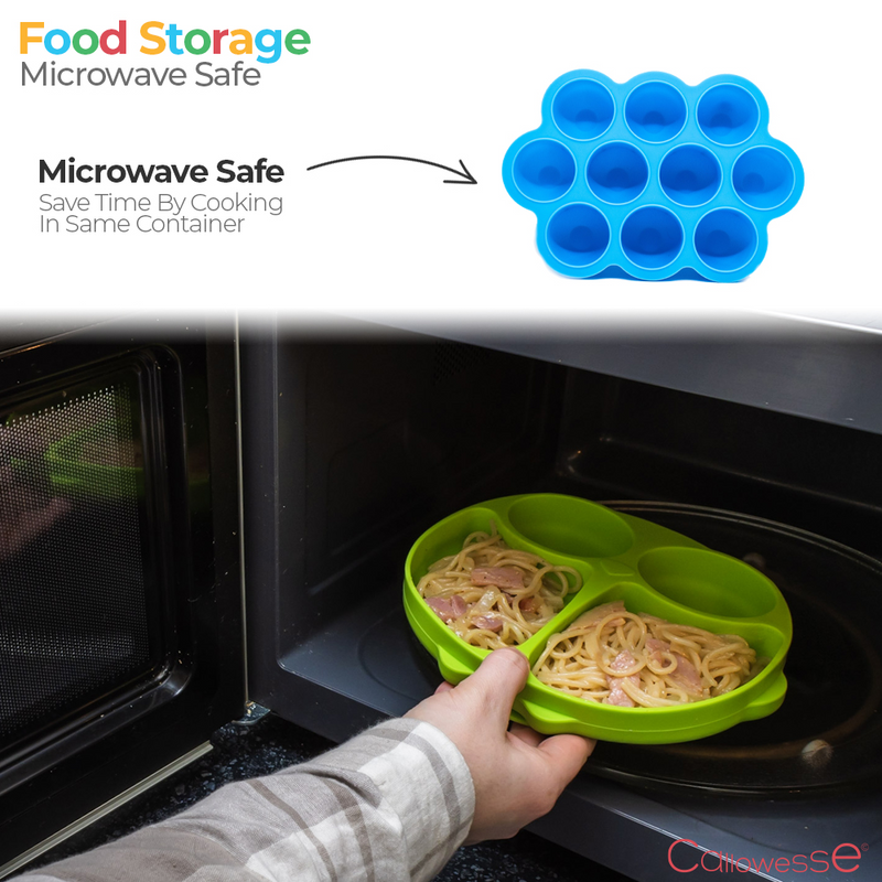 Callowesse Silicone Food Storage- Microwave Safe