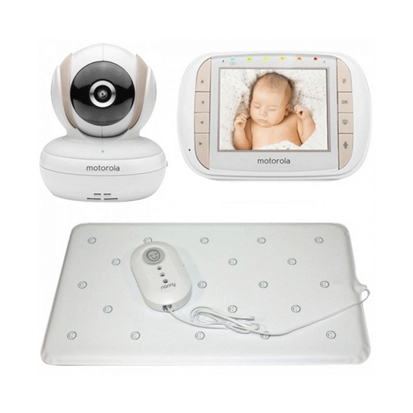 Motorola & Jablotron 3.5″ Video Monitor & Medically Certified Baby Breathing Monitor Bundle