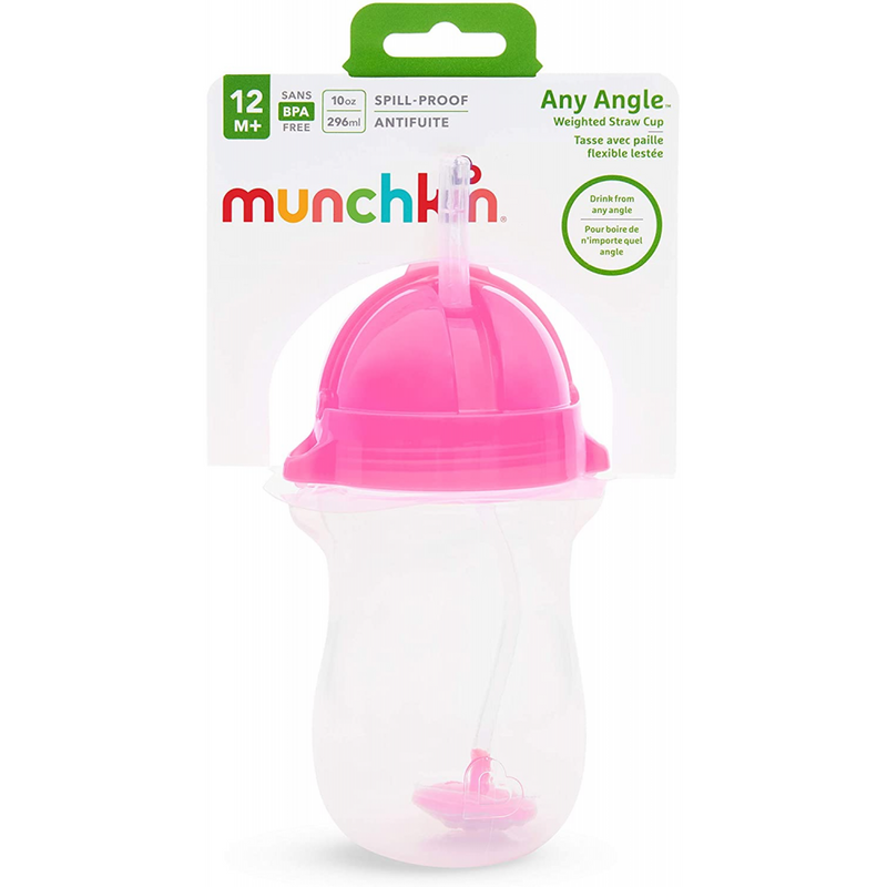 Munchkin 10oz Tip and Sip Cup – Pink