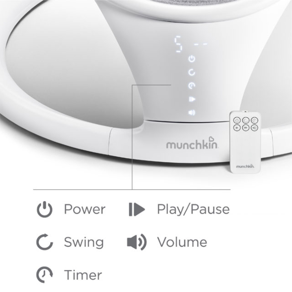 Munchkin Bluetooth Enabled Newborn Swing - Features_