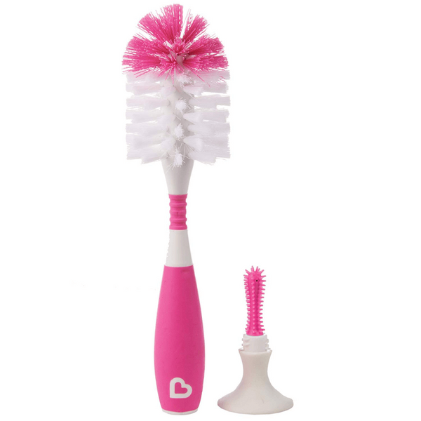 Munchkin Bristle Bottle Brush – Pink