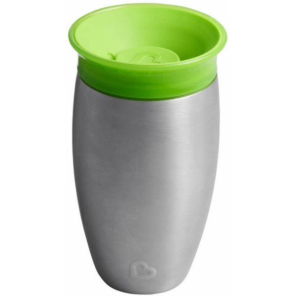 Munchkin Miracle 360 Degree Stainless Steel 296ml Sippy Cup – Green