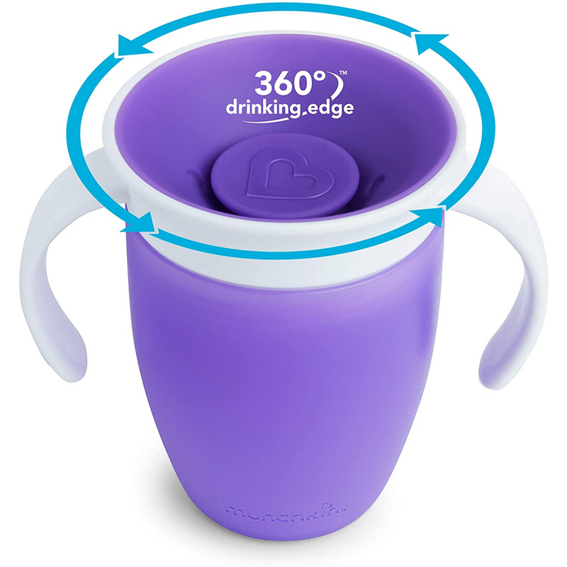 Munchkin Miracle 360° Trainer Cup – 7oz – Purple