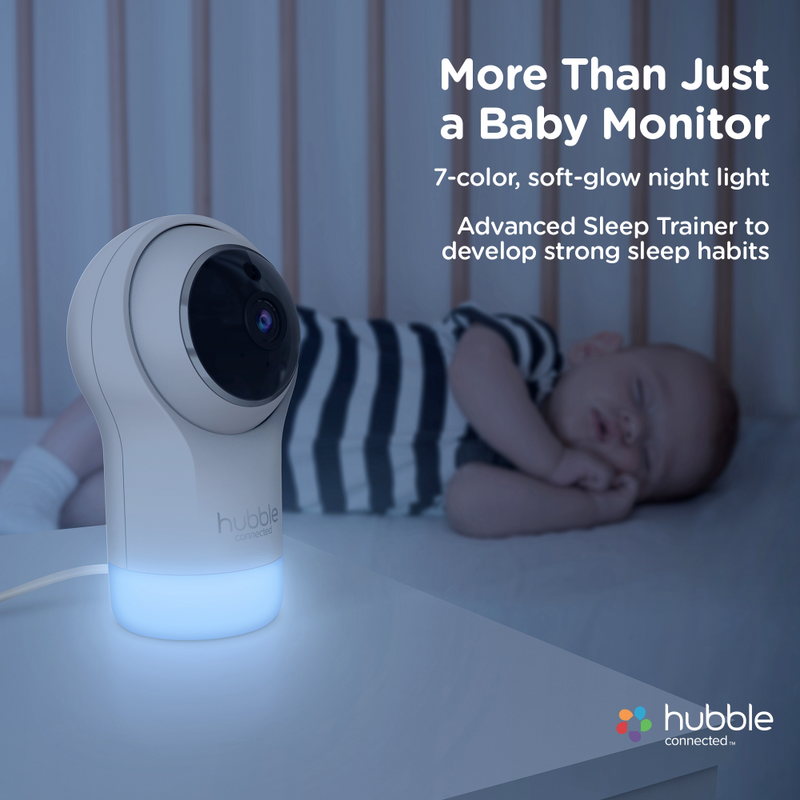 Hubble Nursery Pal Glow + 5" Baby Monitor