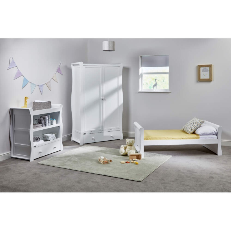 East Coat Nebraska Toddler Bed 3 Piece Room Set – White