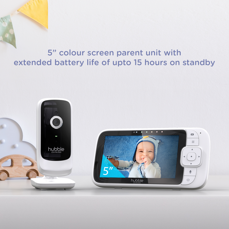 Hubble Nursery Pal Link Premium 5" Smart Video Baby Monitor