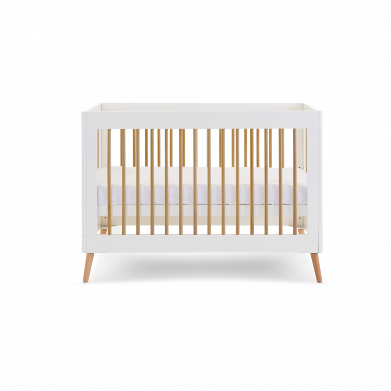 Obaby Maya Mini Cot Bed Standard Side View Hight Adjusted