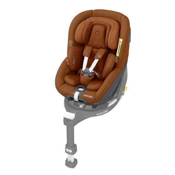 Pearl 360 i-Size Car Seat - Authentic Cognac - Angled View