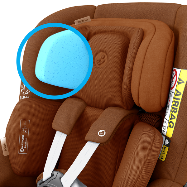Pearl 360 i-Size Car Seat - Authentic Cognac - Features