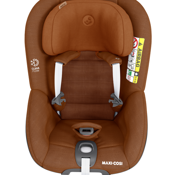Pearl 360 i-Size Car Seat - Authentic Cognac - Front View