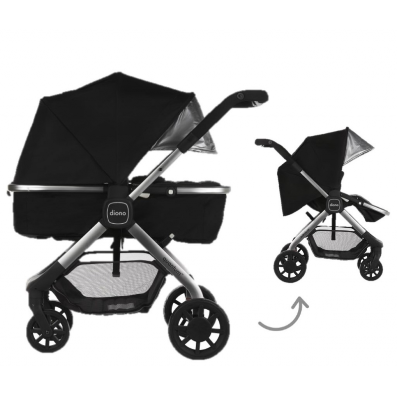 Diono Quantum Multi-Mode Travel Stroller – Black