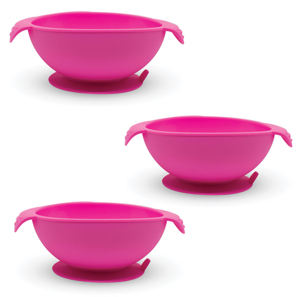 Callowesse Silicone Bowls 3 Pack - Pink