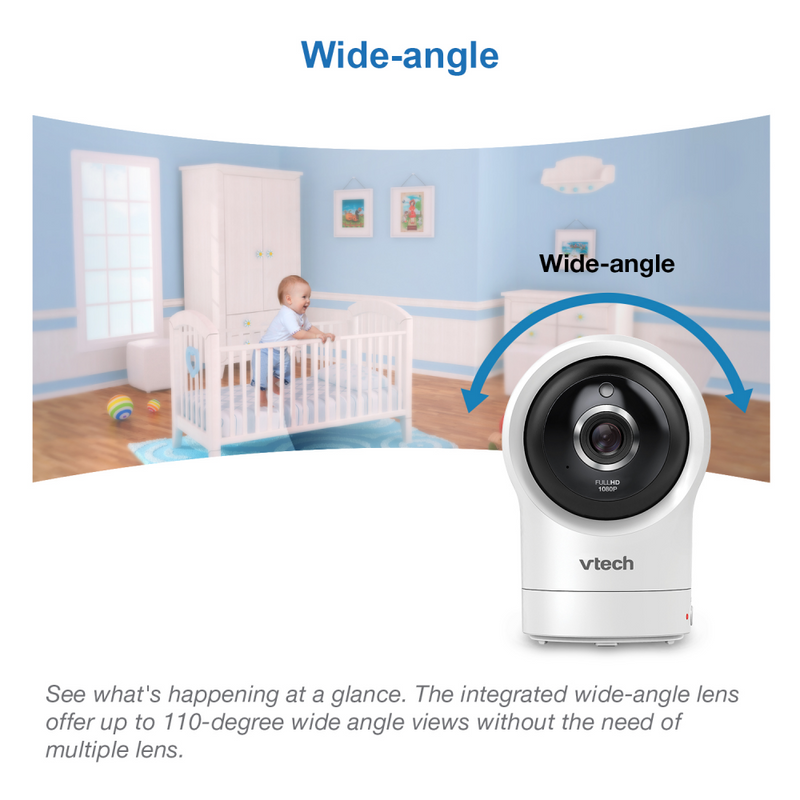 VTech RM5764HD 5" Smart Wi-Fi Enabled 360 Degree Pan & Tilt Video Baby Monitor