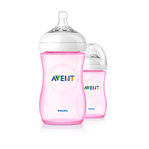 Philips AVENT Natural Feeding Bottle – 260ml – Twin Pack – Pink