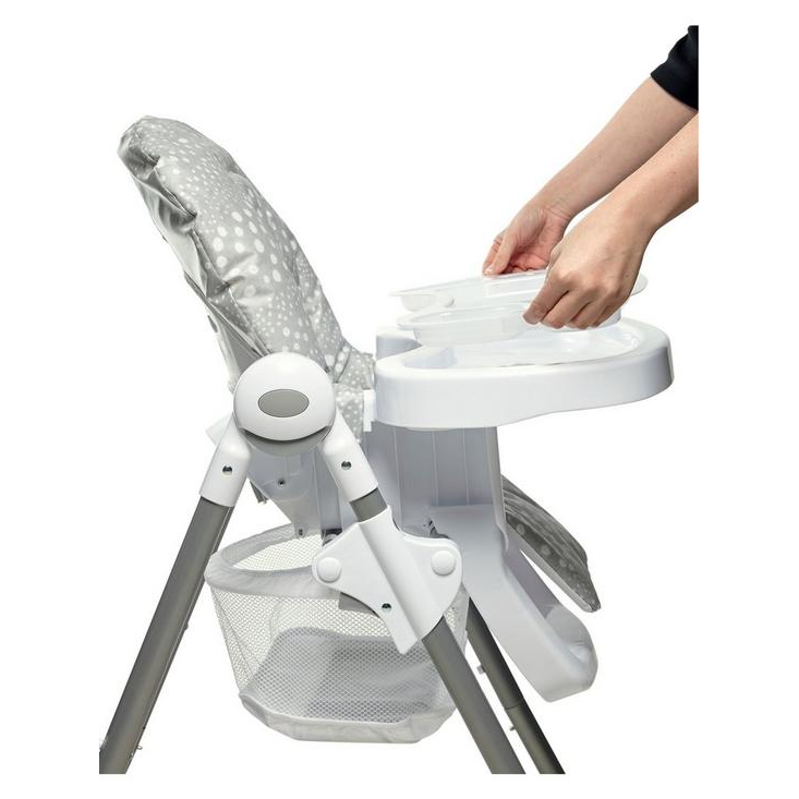 Snax Highchair with Removable Tray Insert – Grey Spot
