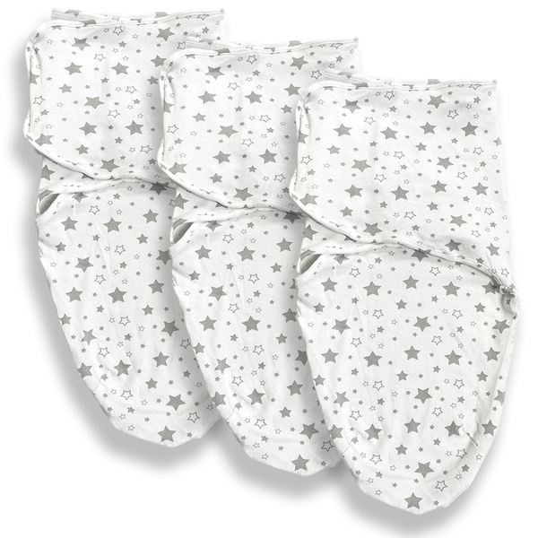 Callowesse Newborn Baby Swaddle - 0-3 Months - Starry Night - Pack of 3