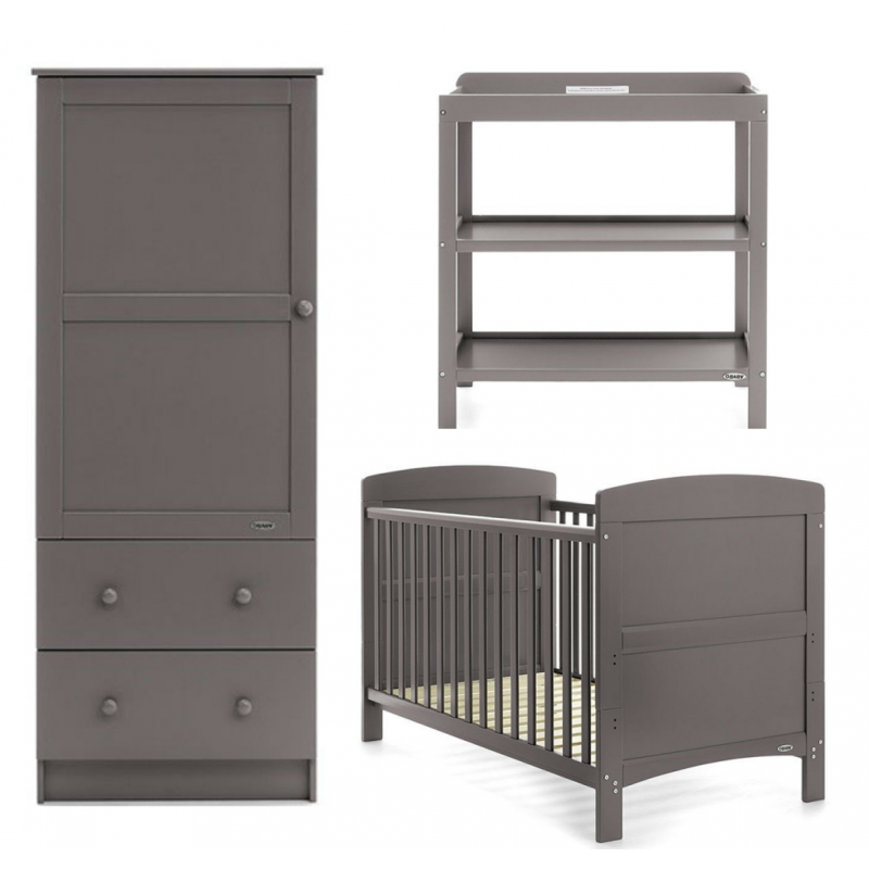 Obaby Grace 3 Piece Room Set – Taupe Grey