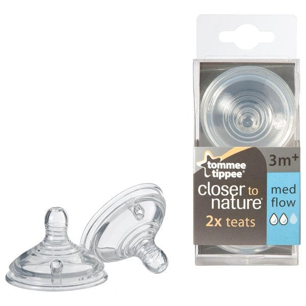 Tommee Tippee Closer To Nature Medium Flow Teats 2 pack